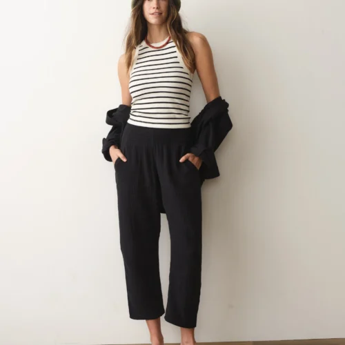 Georgia Double Cloth Barrel Pant