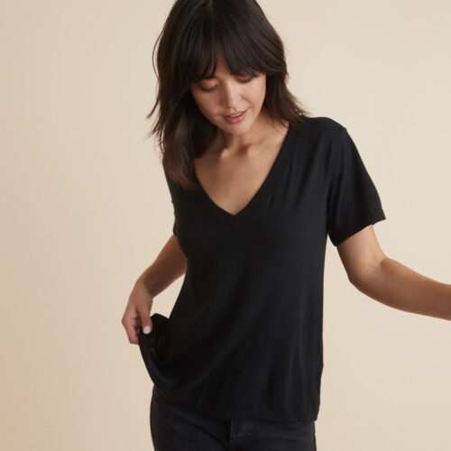 Boyfriend V-Neck in Black
