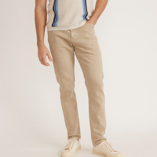 5 Pocket Athletic Fit Twill Pant