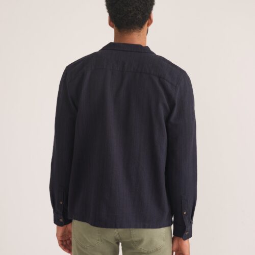 Embroidered Long Sleeve Resort Shirt