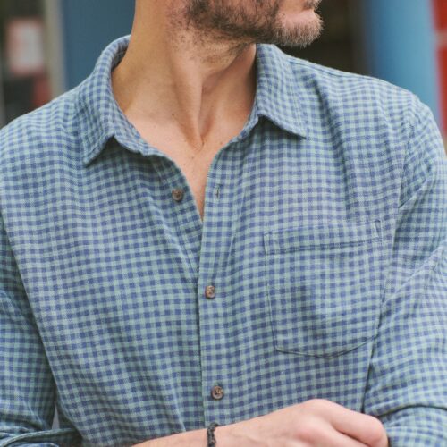 Stretch Selvage Long Sleeve Shirt