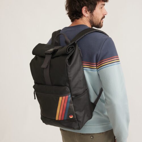 Roll Top Backpack in Phantom
