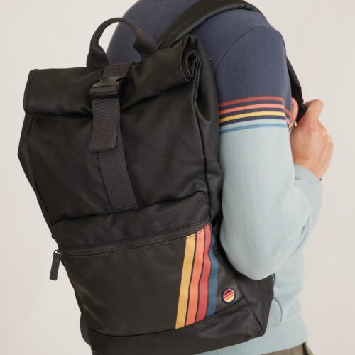 Roll Top Backpack in Phantom