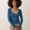 Lexi Rib Sun-In Longsleeve Scoop Tee