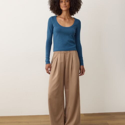 Lexi Rib Sun-In Longsleeve Scoop Tee