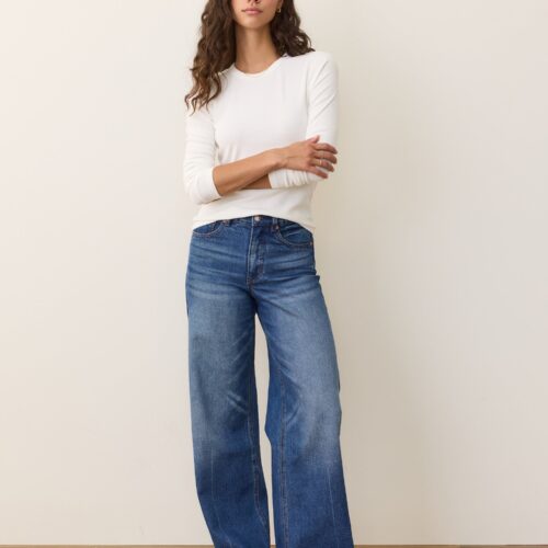 Lexi Rib Sun-In Longsleeve Crew Tee