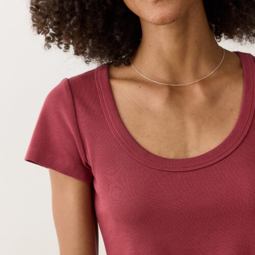 Lexi Rib Sun-In Scoop Tee
