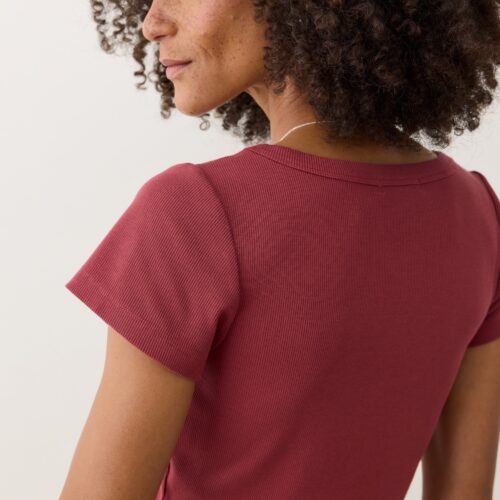 Lexi Rib Sun-In Scoop Tee