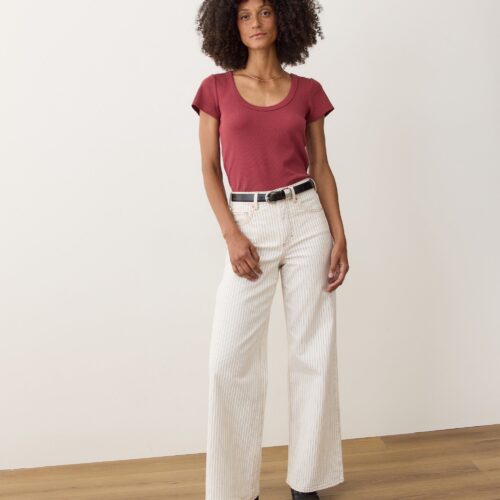 Lexi Rib Sun-In Scoop Tee