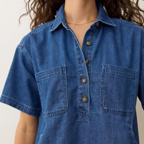 Liza Denim Mini Dress