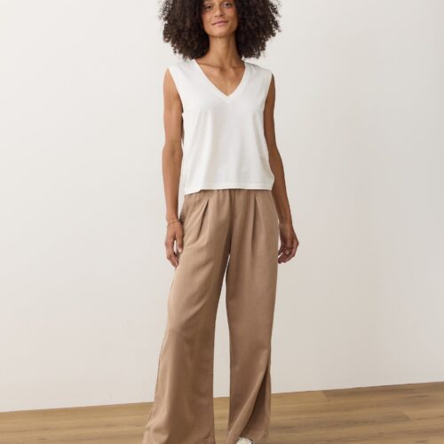 Pima Tissue V-Neck Tank