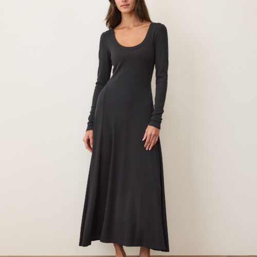 Lexi Rib Fit & Flare Dress