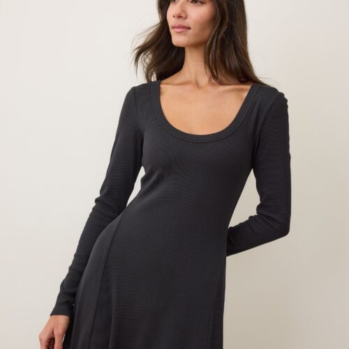 Lexi Rib Fit & Flare Dress