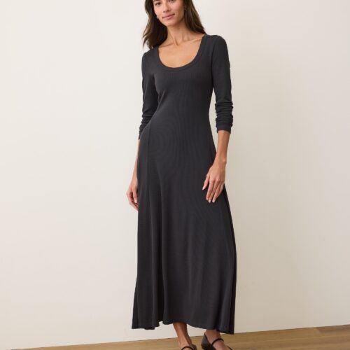 Lexi Rib Fit & Flare Dress