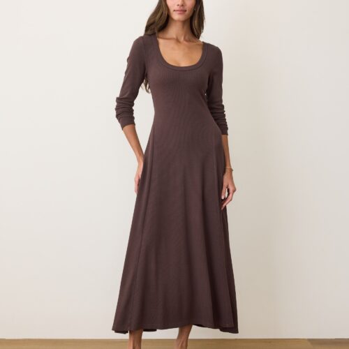 Lexi Rib Fit & Flare Dress