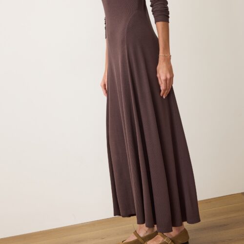 Lexi Rib Fit & Flare Dress