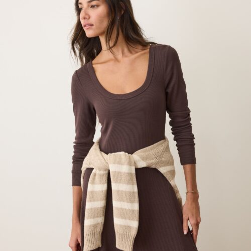 Lexi Rib Fit & Flare Dress