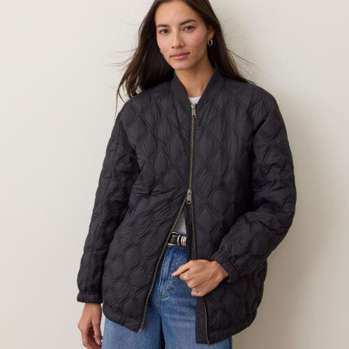 Marina Quilted Oversized Bomber
