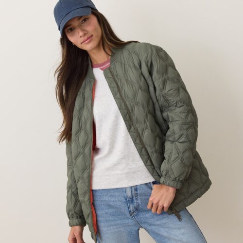 Marina Quilted Oversized Bomber