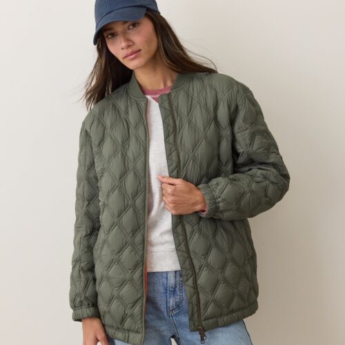 Marina Quilted Oversized Bomber