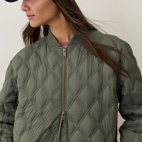 Marina Quilted Oversized Bomber