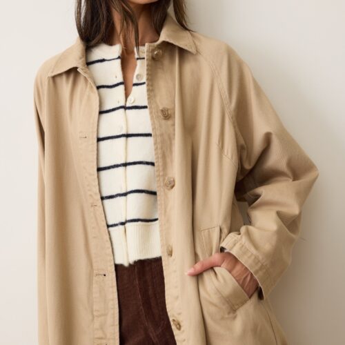 Hayes Twill Trench Coat