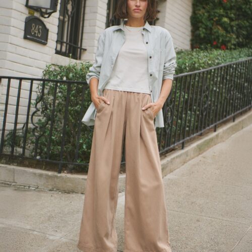 Allison Pleated Wide Leg Trouser