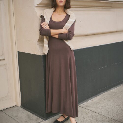 Lexi Rib Fit & Flare Dress