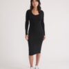 Lexi Rib Long Sleeve Midi Dress