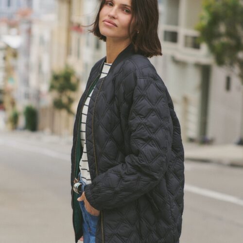 Marina Quilted Oversized Bomber