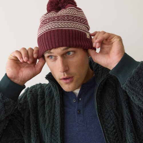 Fair Isle Pom Beanie