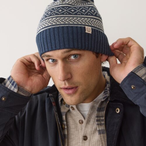 Fair Isle Pom Beanie