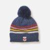 Stripe Pom Beanie
