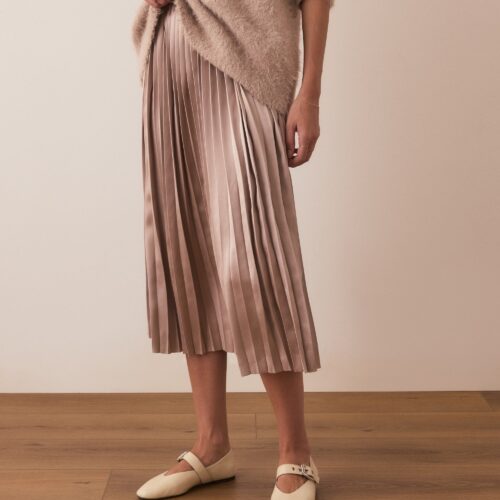 Chelsea Pleated Midi Skirt