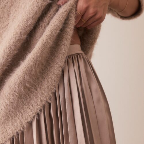 Chelsea Pleated Midi Skirt