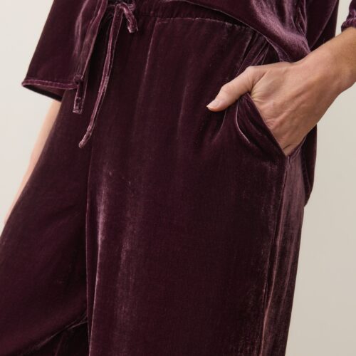 Bella Velvet Drawstring Pant