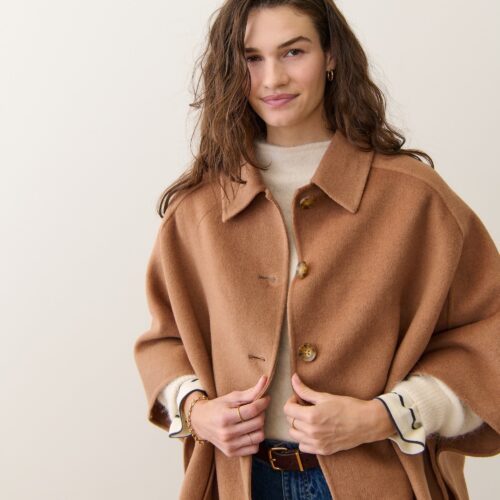 Nina Wool Cape Coat
