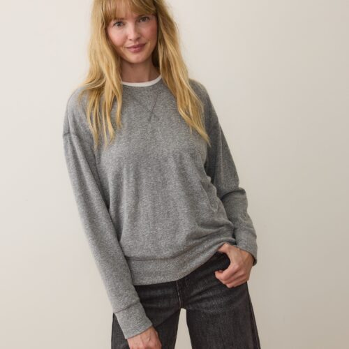 Double Knit Oversized Crew