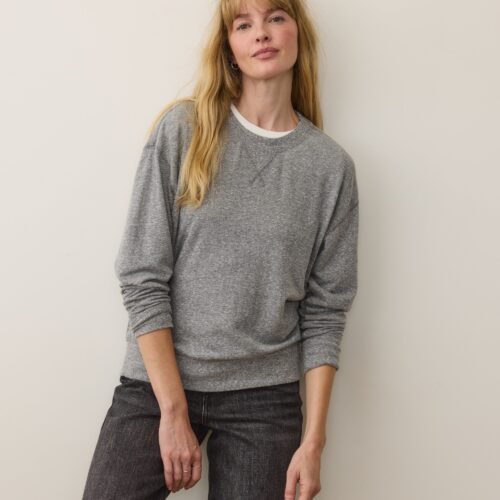 Double Knit Oversized Crew