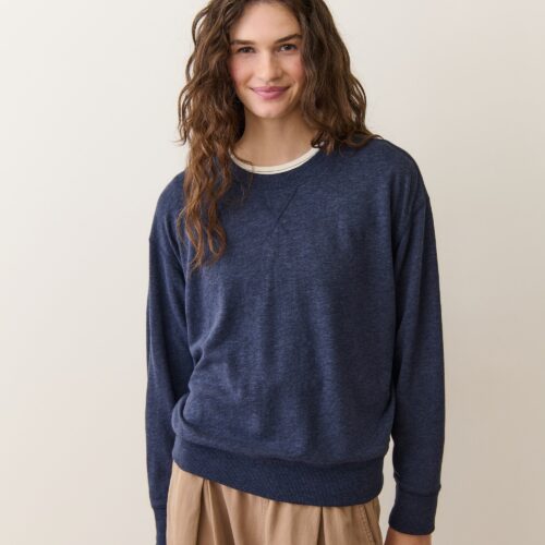 Double Knit Oversized Crew