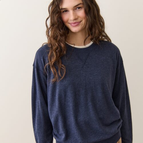 Double Knit Oversized Crew