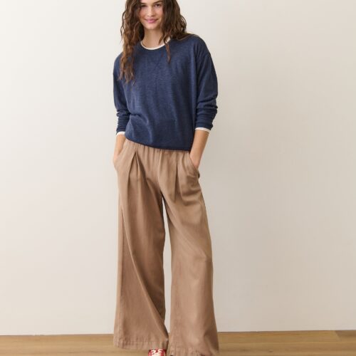 Double Knit Oversized Crew