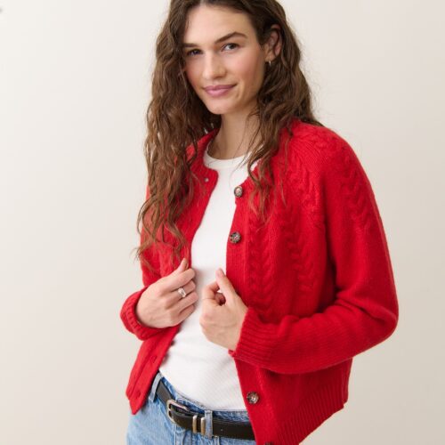 Everly Cable Knit Cardigan