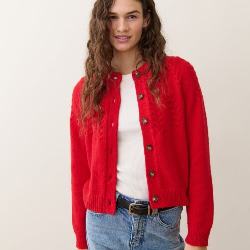 Everly Cable Knit Cardigan