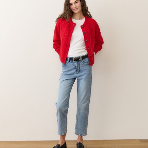 Everly Cable Knit Cardigan