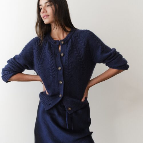 Everly Cable Knit Cardigan