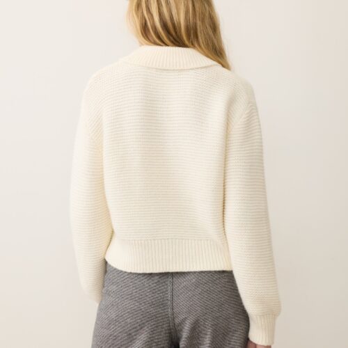 Everly Cable Knit Sweater Polo