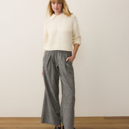 Everly Cable Knit Sweater Polo