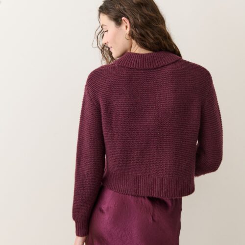 Everly Cable Knit Sweater Polo