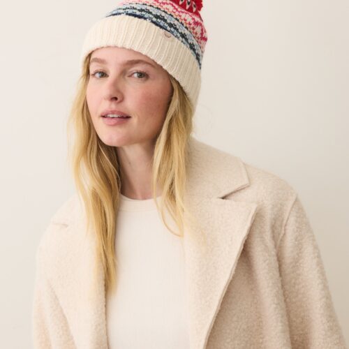 Fair Isle Pom Beanie